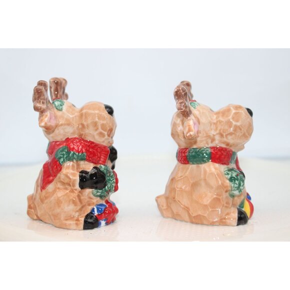 Salt & Pepper Shakers - Holiday Reindeer by Homespun Holiday - Picture 3 of 5
